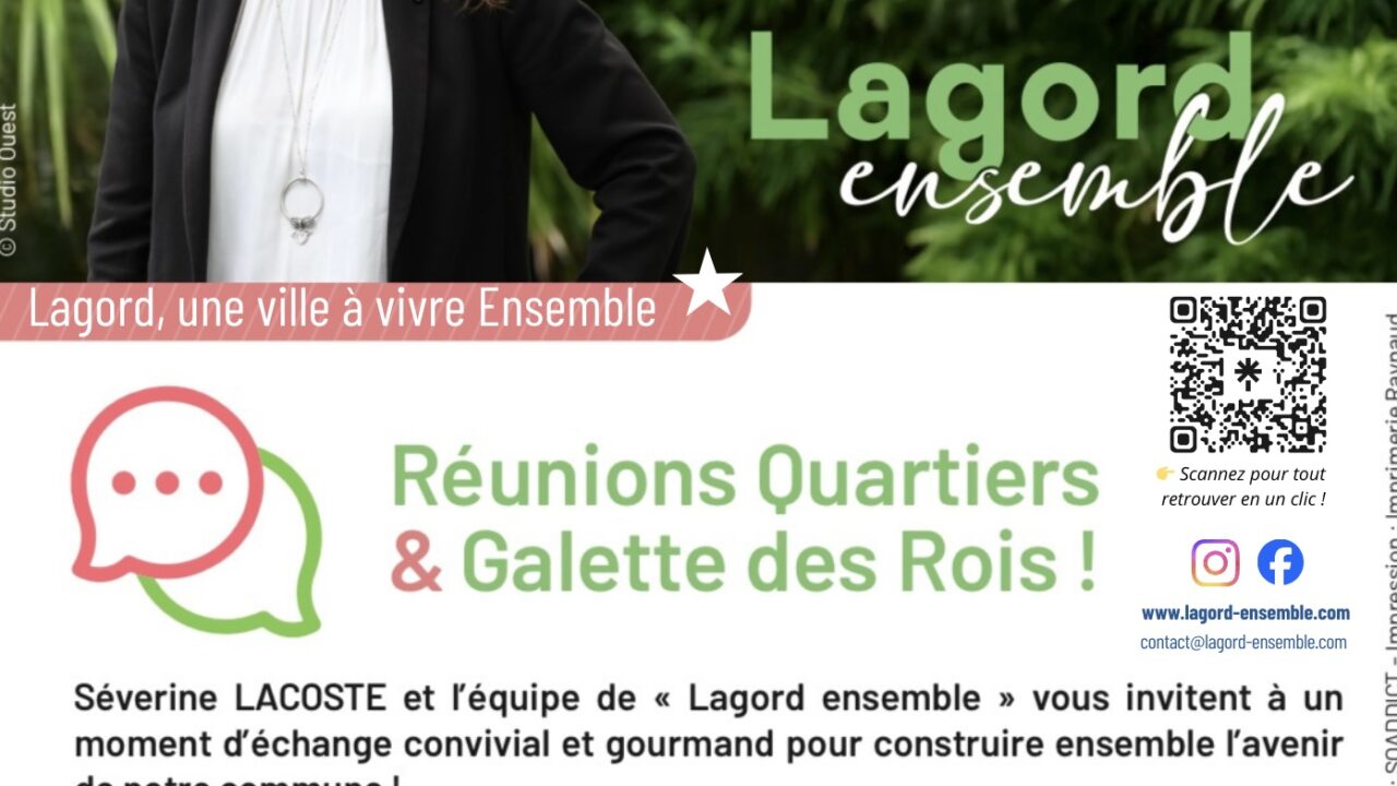 Prochain RDV de Quartier le 24 Janvier Salle de la Médiathèque ✨